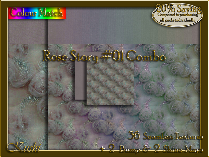 Rose Story #01 COMBO Texture Bundle