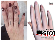 (Finger Tattoo) No.2109 Light