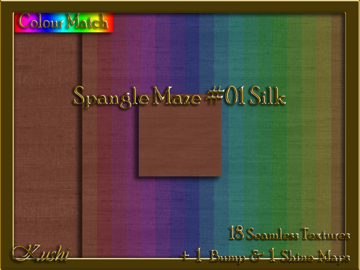 Spangle Maze #01 SILK Texture Pack
