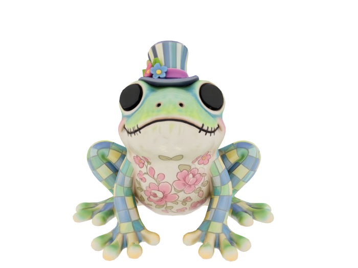 HB: Whimsy Frog Checkered FuLL PERM