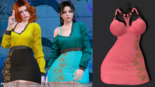 *BRILLANCIA* - Set Wendy dress deppink