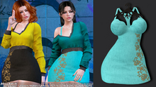 *BRILLANCIA* - Set Wendy dress teal