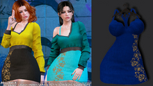 *BRILLANCIA* - Set Wendy dress indigo