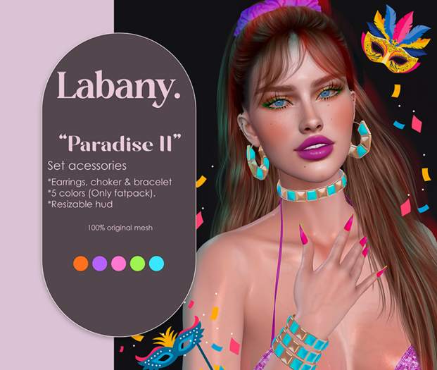 Labany. "Paradise ll" accessories