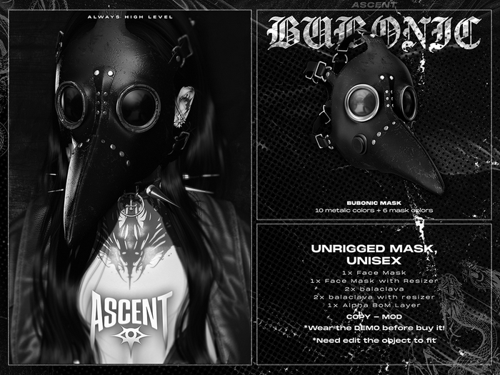 ASCENT - DEMO Bubonic Mask