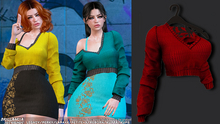 *BRILLANCIA* -Set  Wendy top maroon