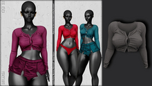 *BRILLANCIA - GWEN TOP  / grey/