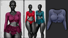 *BRILLANCIA - GWEN TOP /blue/