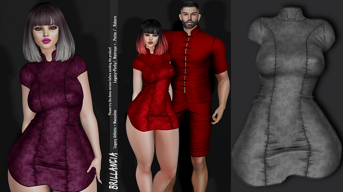 *BRILLANCIA  - DRESS  KEIKO / grey /