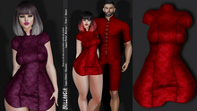 *BRILLANCIA  - DRESS  KEIKO / red  /