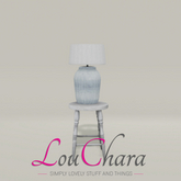 LouChara Winter Blues End Table 