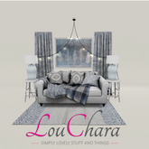 LouChara Winter Blues Living Room 