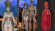 *BRILLANCIA -NEFERTITI  SET / red /