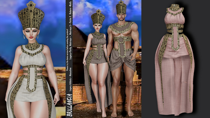 *BRILLANCIA -NEFERTITI  SET / pink /