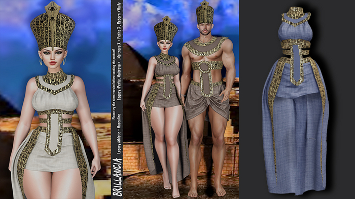 *BRILLANCIA -NEFERTITI  SET / blue /