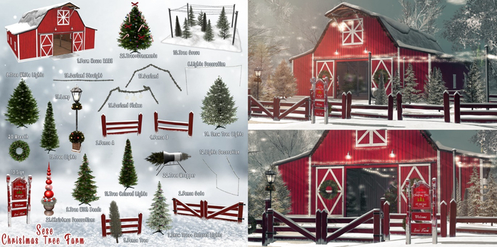 1.Sese - Christmas Tree Farm - Farm House RARE