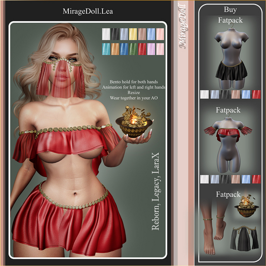 MirageDoll.Lea TOP.SLEEVES Fatpack