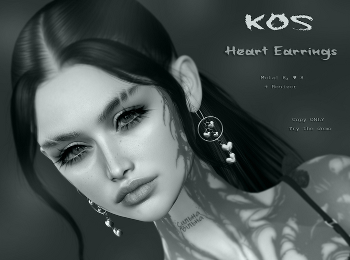 .KOS. Heart Earrings DEMO