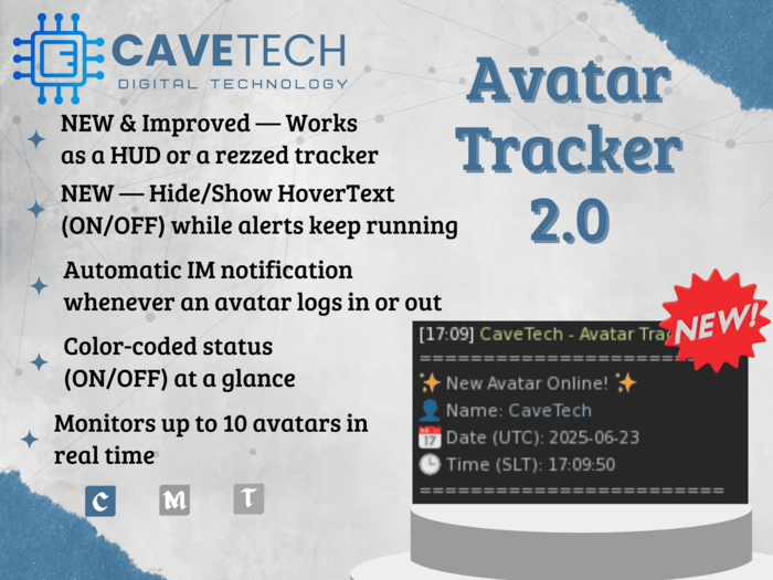 CaveTech - Avatar Tracker 2.0