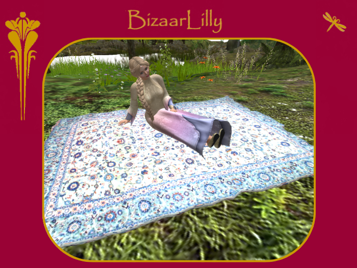 Persian Rug ~ Blue Springtime