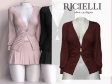 Ricielli - Olive Cardigan / Red