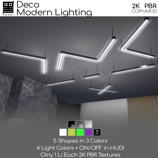 Kuroi - Modern Linear Lighting FAT PACK