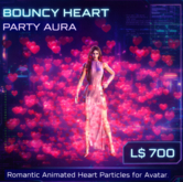 Bouncy Heart Party Aura – Romantic Animated Heart Particles for Avatar (Copy Only)