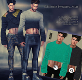 E.St male Sweaters. Atlas mint