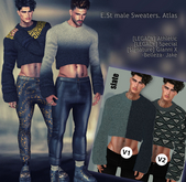 E.St male Sweaters. Atlas slate