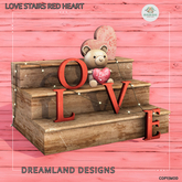 DD Love Stairs Red Heart/ADD