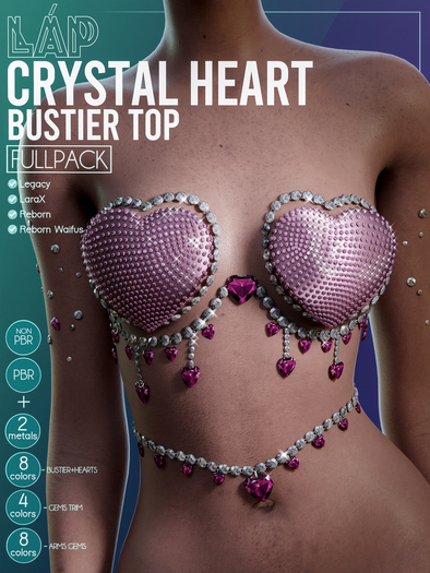 Crystal Heart Bustier by LAP (Fullpack)