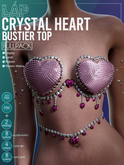 Crystal Heart Bustier by LAP (Fullpack)