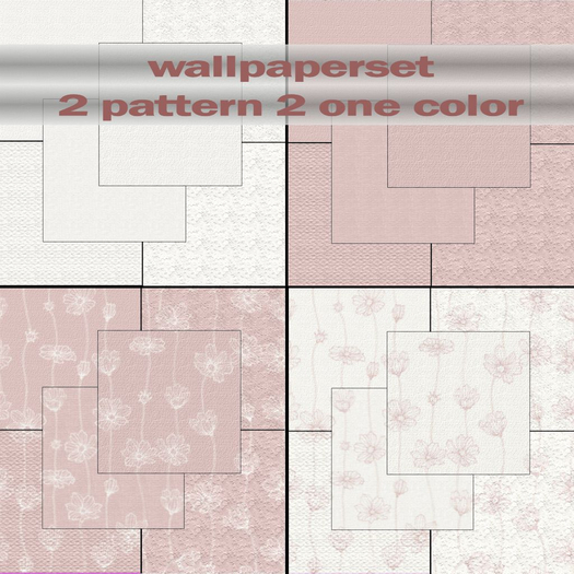 WALLPAPER SET FLOWERS MG0803