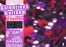 Galentines Garland Set / PBR / Low PRIM