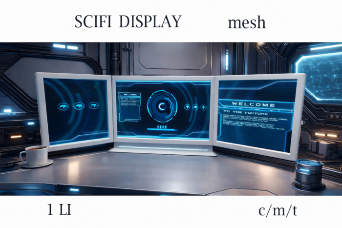 SCIFI  DISPLAY -  mesh