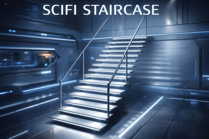 SCIFI  STAIRCASE  -  mesh