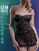 Gem Dress by LAP (Black)