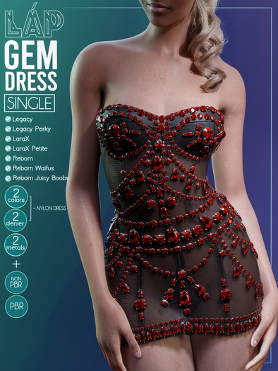Gem Dress by LAP (Red)