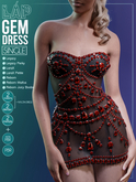 Gem Dress by LAP (Red)