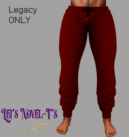 Men's Red Joggers