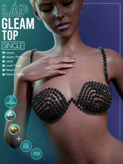 Gleam Top by LAP (Black)