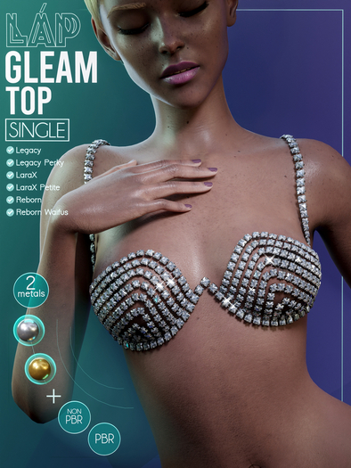 Gleam Top by LAP (Silver)