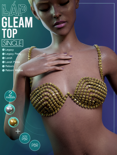 Gleam Top by LAP (Gold)