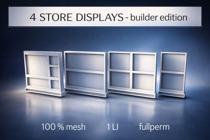 4 STORE DISPLAYS - builder edition