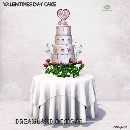 DD Valentines Wedding Cake Table Set