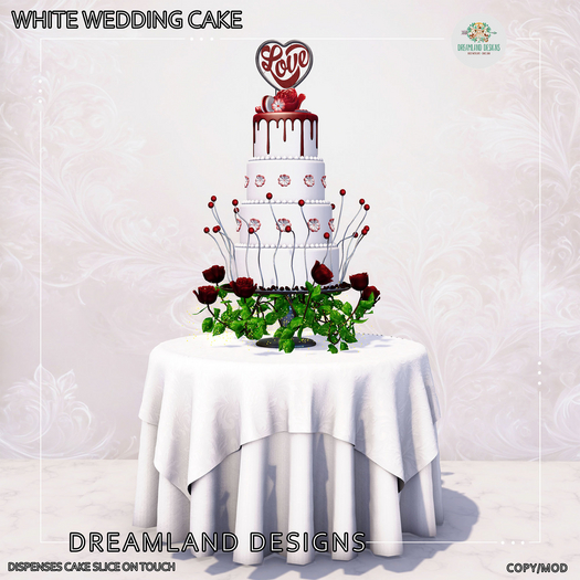 DD White Wedding Cake