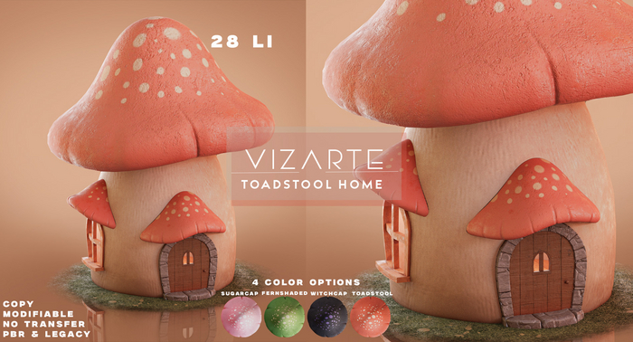 Vizarte. Toadstool Home[Sugarcap]