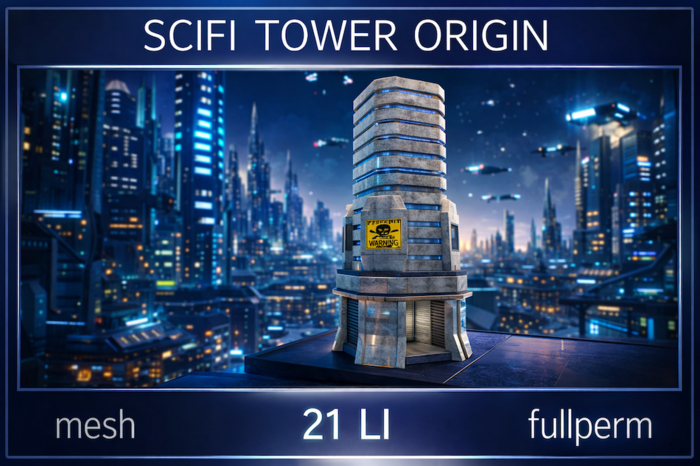 SCIFI TOWER  ORIGIN - mesh