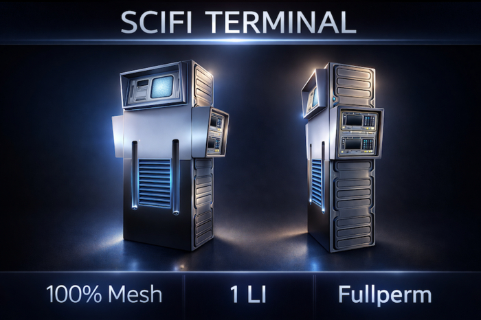 SCIFI TERMINAL - 100 % MESH - fullperm
