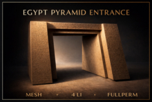egypt pyramid entrance - mesh - builder edition